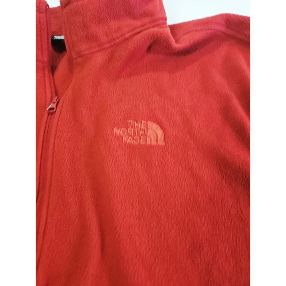 The North Face Fleece Pullover Men's Size 2XL 1/2‎ Zip Sweater Red Base Layer